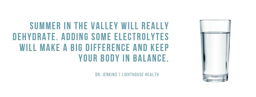 electrolytes in your water kelowna chiropractor Graham Jenkins Lighthouse Chiropractic 